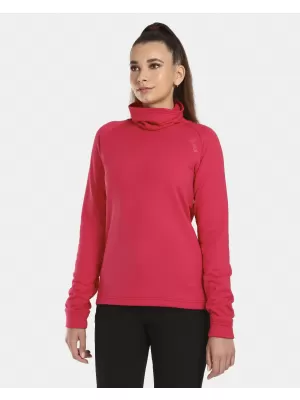 Stretch-Rollkragenpullover für Damen KILPI ROLO-W UL0210KI ROSA