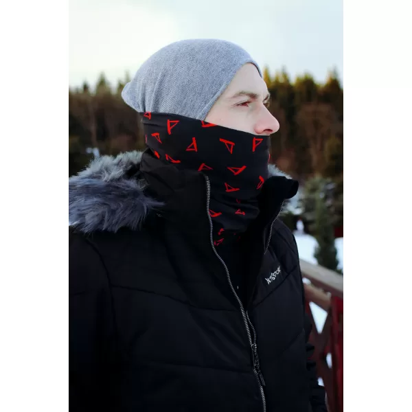  Halstuch ALTISPORT VOJ/ALU013NAK01 SCHWARZ UND ROT 