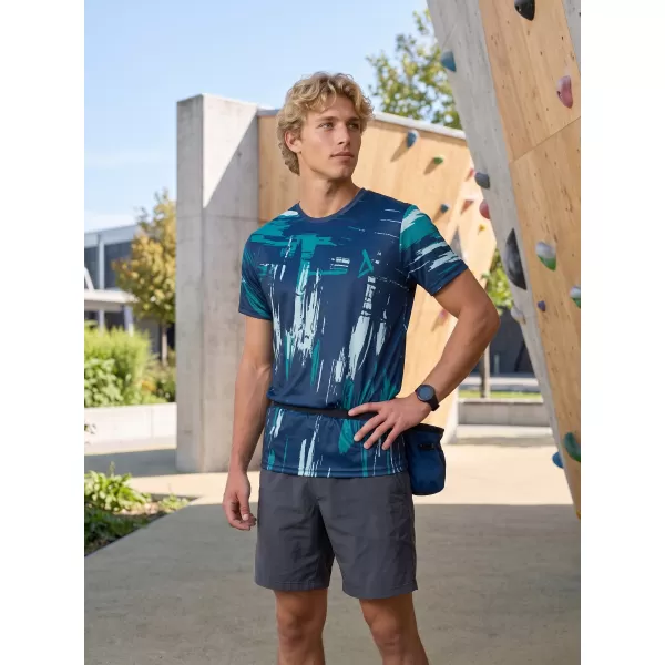  Hochwertiges Funktions-T-Shirt für Herren ALTISPORT VOJ/ALM010TR01 BLAU/SMARAGD 