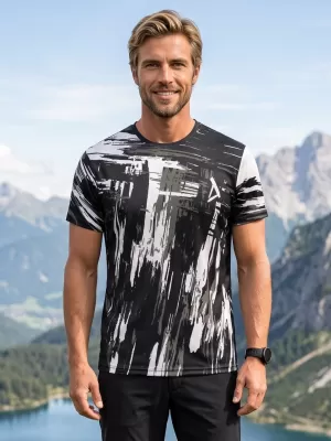 Hochwertiges Funktions-T-Shirt für Herren ALTISPORT VOJ/ALM010TR01 SCHWARZ UND WEIß