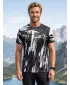 Hochwertiges Funktions-T-Shirt für Herren ALTISPORT VOJ/ALM010TR01 SCHWARZ UND WEIß