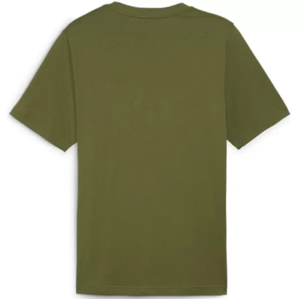  Herren-T-Shirt PUMA ESS+ 2 COL SMALL LOGO TEE 674470-33 GRÜN 