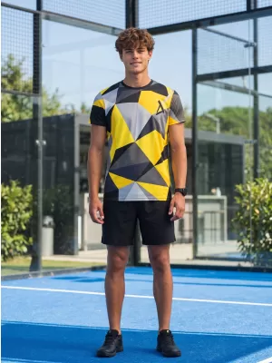 Herren Funktions-T-Shirt Premium Plus ALTISPORT VOJ/ALM007TR02 SCHWARZ UND GELB