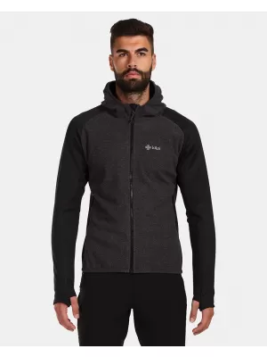 Warmes Herren-Sweatshirt KILPI VERSAM-M UM0215KI SCHWARZ