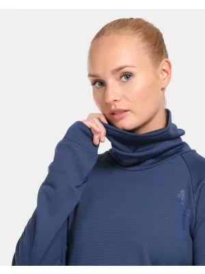 Stretch-Rollkragenpullover für Damen KILPI ROLO-W UL0210KI DUNKELBLAU