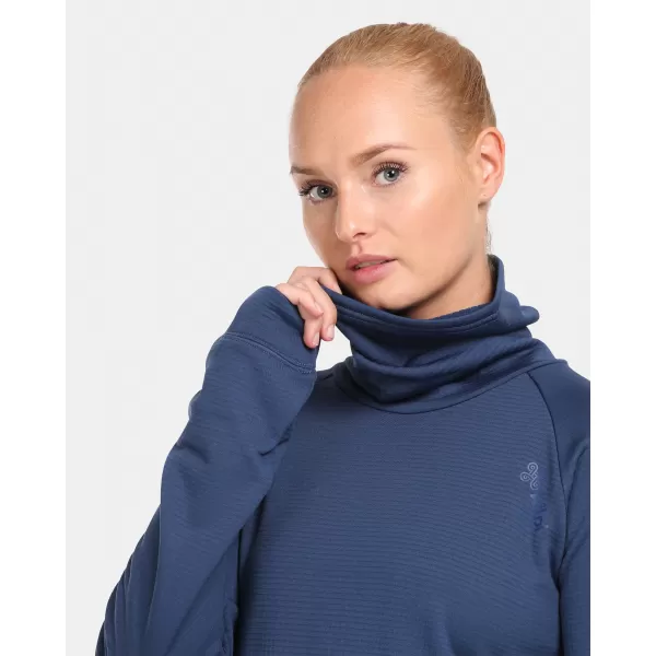  Stretch-Rollkragenpullover für Damen KILPI ROLO-W UL0210KI DUNKELBLAU 