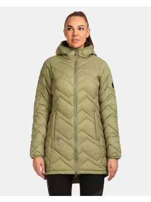 Isolierter Damenmantel KILPI LEILA-W UL0130KI GRÜN