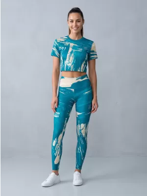 Lange Premium-Leggings für Damen ALTISPORT VOJ/ALW010LEG01 KEROSIN/BRAUN