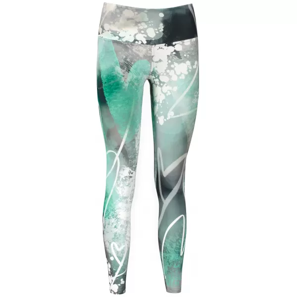  Lange Premium-Leggings für Damen ALTISPORT VOJ/ALW017LEG01 TÜRKIS 