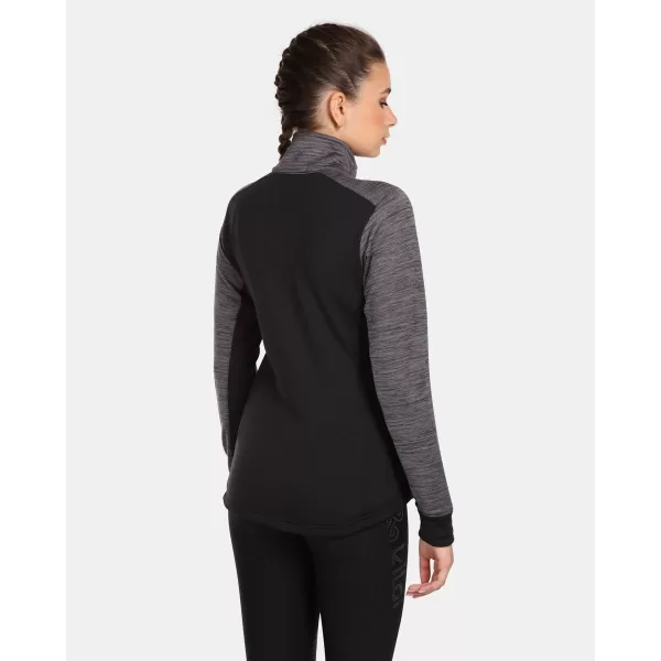  Stretch-Sweatshirt für Damen KILPI SIREN-W UL0203KI SCHWARZ 