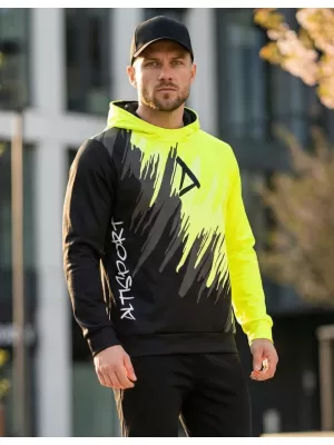 Hochwertiges Funktions-Sweatshirt für Herren ALTISPORT VOJ/ALM006MI01 SCHWARZ UND GELB