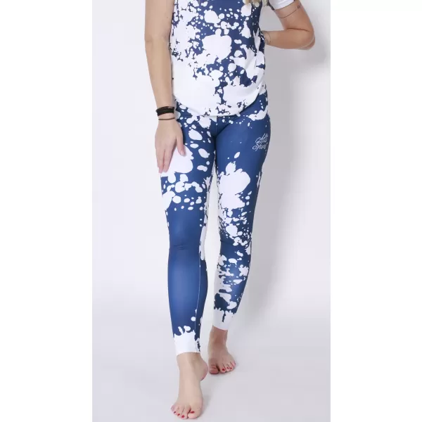  Lange Premium-Leggings für Damen ALTISPORT VOJ/ALW012LEG01 WEIß BLAU 