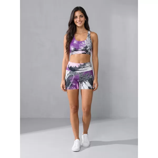  Kurze Premium-Leggings für Damen ALTISPORT VOJ/ALW016LEG03 LILA 
