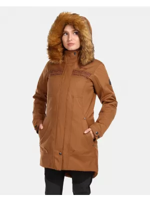 Wintermantel für Damen KILPI PERU-W UL0125KI BRAUN