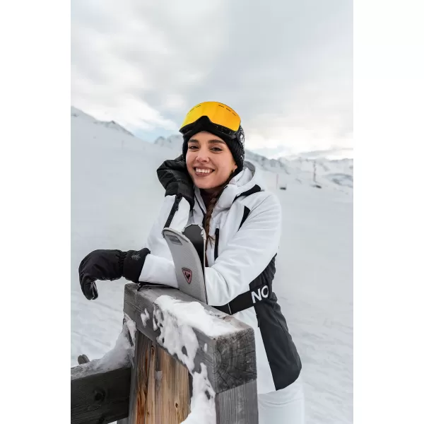  Softshell-Skijacke für Damen NORDBLANC APRES-SKI NBWJL7928 WEIß 