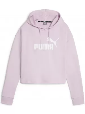 Damen-Sweatshirt PUMA ESS CROPPED LOGO HOODIE TR 586870-60 ROSA