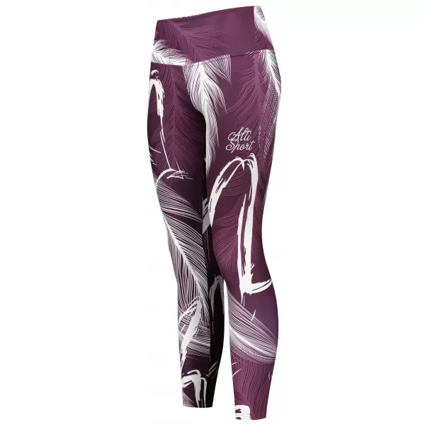  Lange Premium-Leggings für Damen ALTISPORT VOJ/ALW001LEG01 LILA/WEIß 