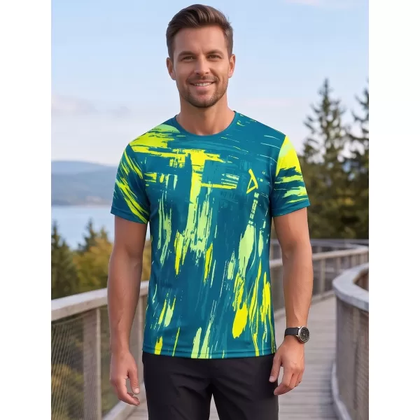  Hochwertiges Funktions-T-Shirt für Herren ALTISPORT VOJ/ALM010TR01 KEROSIN/GELB 