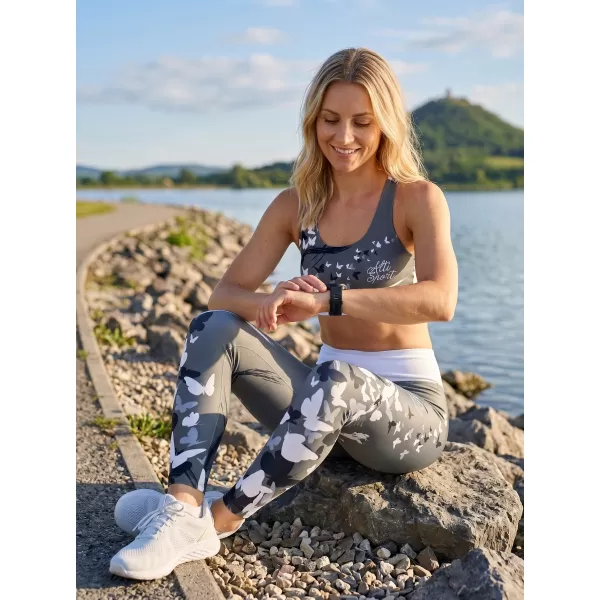  Lange Premium-Leggings für Damen ALTISPORT VOJ/ALW022LEG01 GRAU 