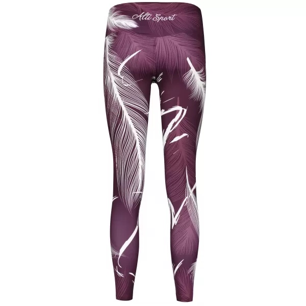  Lange Premium-Leggings für Damen ALTISPORT VOJ/ALW001LEG01 LILA/WEIß 