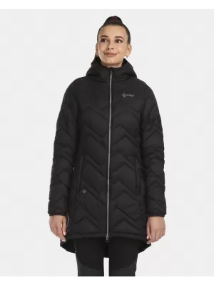 Isolierter Damenmantel KILPI LEILA-W UL0130KI SCHWARZ
