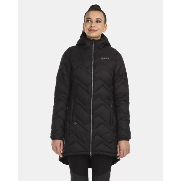  Isolierter Damenmantel KILPI LEILA-W UL0130KI SCHWARZ 