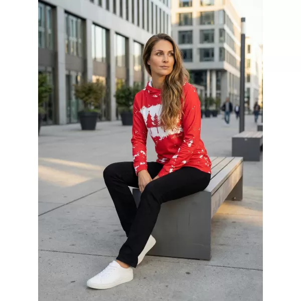  Hochwertiges Funktions-Sweatshirt für Damen ALTISPORT VOJ/ALWVN4MI01 MAGENTA 
