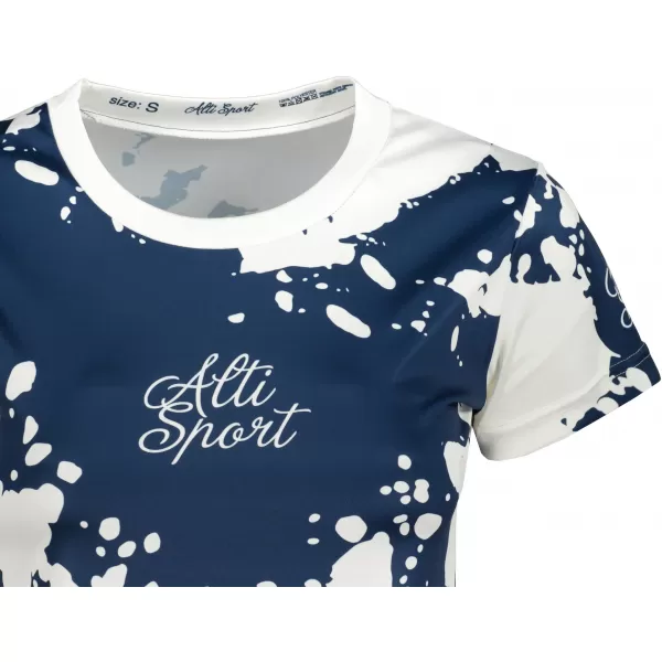  Hochwertiges Funktions-T-Shirt für Damen ALTISPORT VOJ/ALW012TR01 WEIß BLAU 