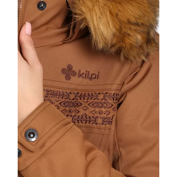  Wintermantel für Damen KILPI PERU-W UL0125KI BRAUN 