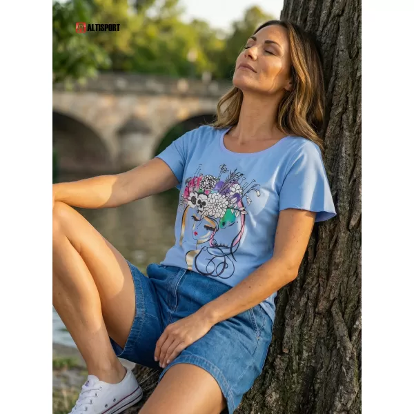  Damen-T-Shirt KIXMI SINDY SCHWARZ 