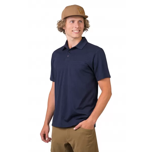  Herren-T-Shirt mit Kragen HANNAH KAJAN MAROKKANISCHES BLAUMEL 