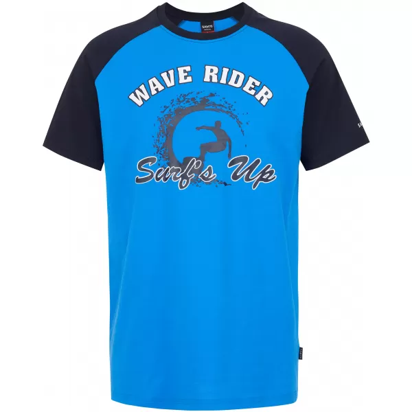  Herren-T-Shirt SAM 73 ESTEBAN MT 841 LEUCHTEND BLAU 