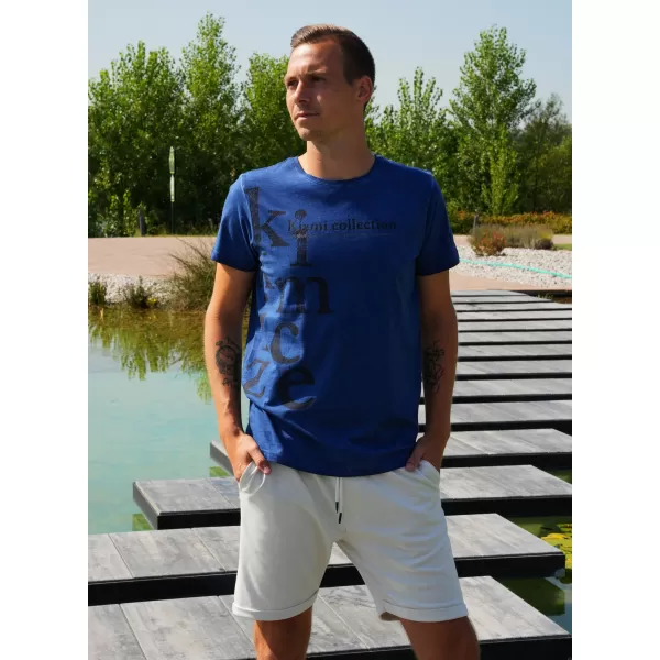  Herren-T-Shirt KIXMI SANDER BLAU 