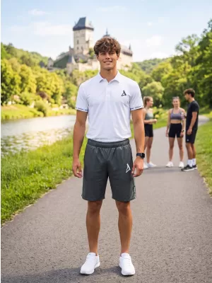 Hochwertige Funktionsshorts für Herren ALTISPORT VOJ/ALM021KRA01 GRAU