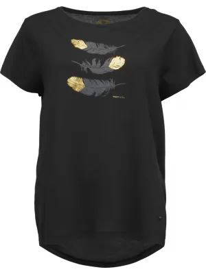Damen-T-Shirt LOAP ASIKA CLW2459 SCHWARZ