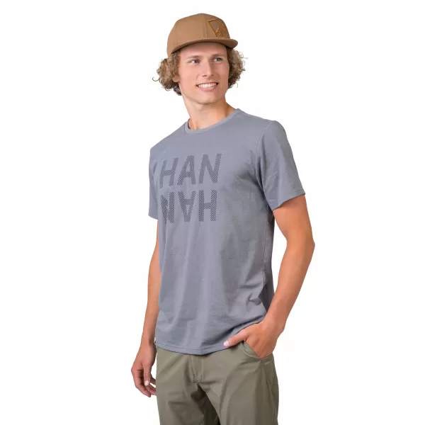  Herren-T-Shirt HANNAH GREM STAHLGRAUMELIERT/SCHWARZ 