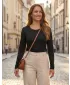 Damen-T-Shirt mit langen Ärmeln ALTISPORT NoPrint NP/ALW931 SCHWARZ