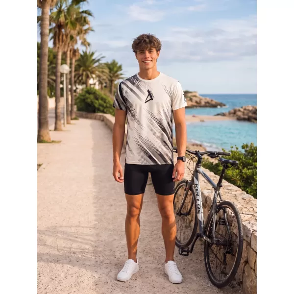  Funktionelles Premium-T-Shirt für Herren ALTISPORT VOJ/ALM028TR01 SCHWARZ UND WEIß 