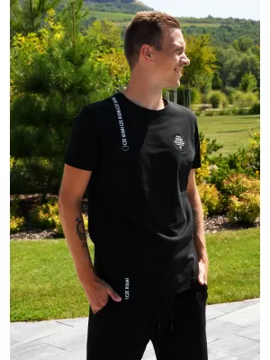 Herren-T-Shirt KIXMI SIMEON SCHWARZ