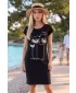 Kleid ALTISPORT ALW043178 SCHWARZ UND GOLD