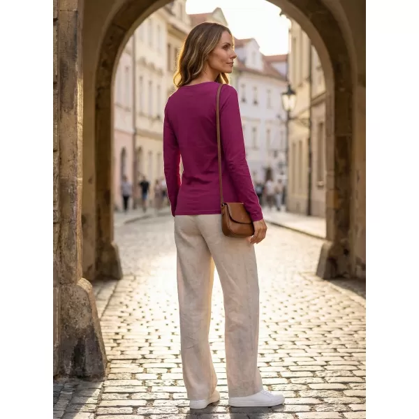  Damen-T-Shirt mit langen Ärmeln ALTISPORT NoPrint NP/ALW931 FUCHSIE 