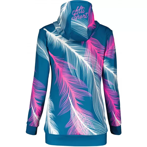  Hochwertiges Funktions-Sweatshirt für Damen ALTISPORT VOJ/ALW001MI01 PETROL/ROSA 