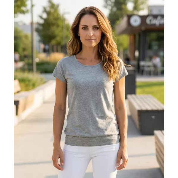  Damen-T-Shirt ALTISPORT NoPrint NP/ALW021 DUNKELGRAUE HIGHLIGHTS 