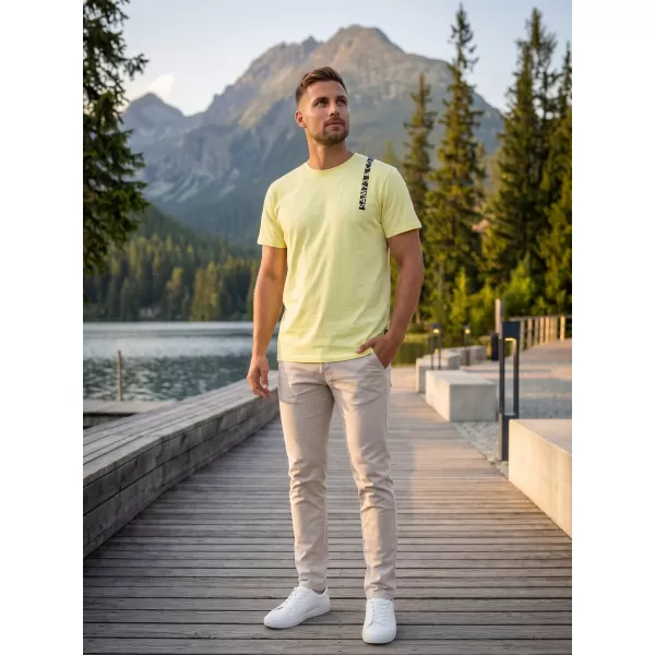  Herren-T-Shirt SAM 73 FABIO MT 842 HELLGELB 