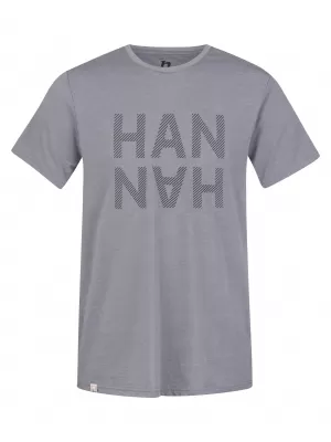 Herren-T-Shirt HANNAH GREM STAHLGRAUMELIERT/SCHWARZ