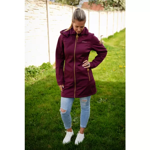  Softshell-Mantel für Damen ALTISPORT CIARA BURGUND 