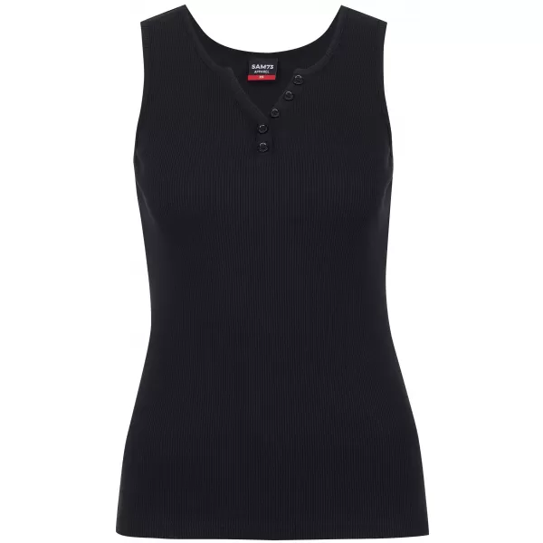  Damen-Tanktop SAM 73 MANUELA WT 901 SCHWARZ 