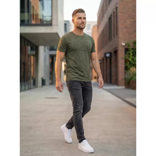  Herren-T-Shirt KIXMI SALEM KHAKI 