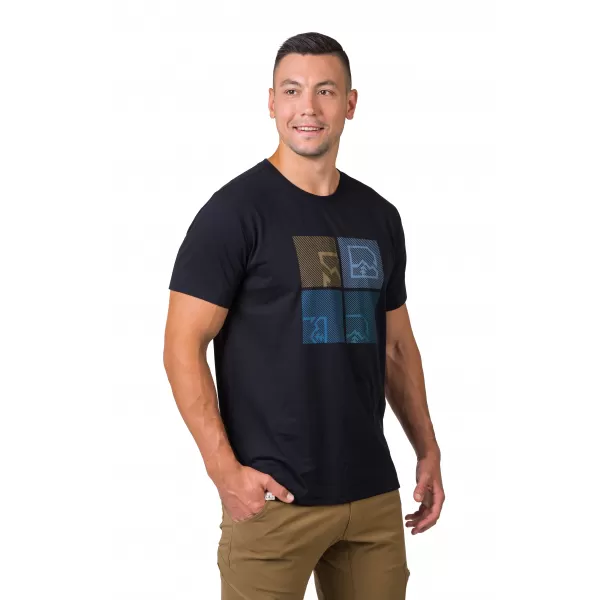  Herren-T-Shirt HANNAH RAMONE ANTHRAZIT/BLAU 