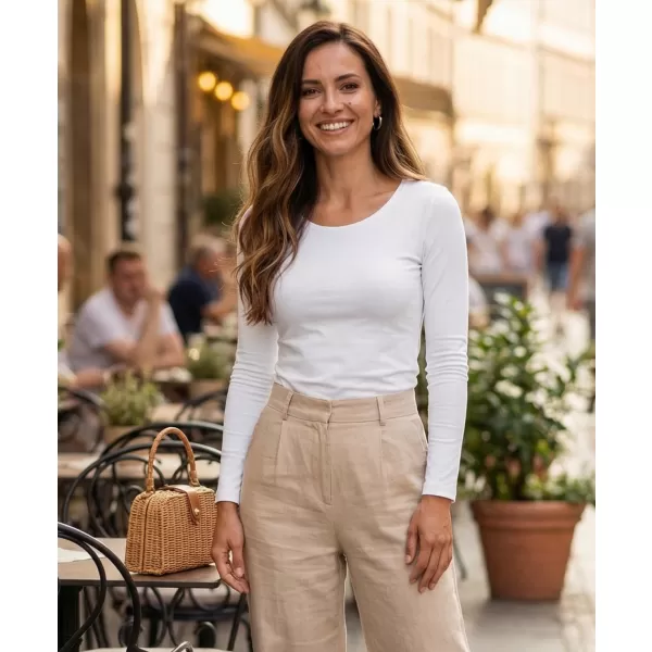  Damen-T-Shirt mit langen Ärmeln ALTISPORT NoPrint NP/ALW961 WEIß 
